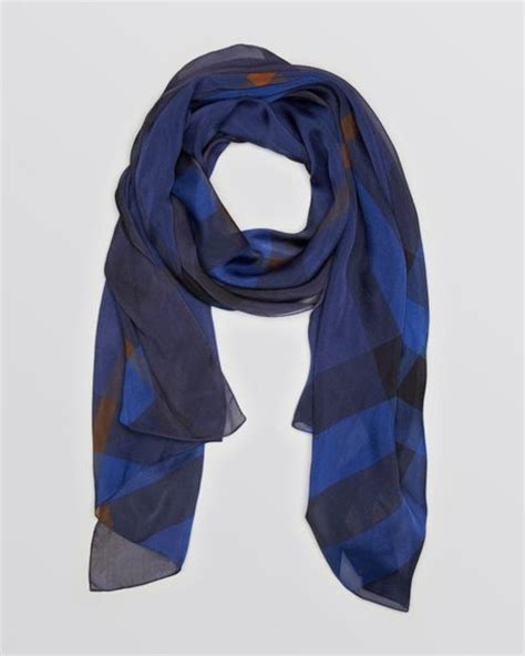 burberry sapphire blue scarf